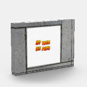 Gray Garden Tiles Image Cust. Fotoblock (Links)