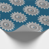 Gray Gear Geschenkpapier (Ecke)