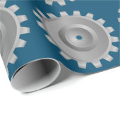 Gray Gear Geschenkpapier (Rolleneckpunkt)