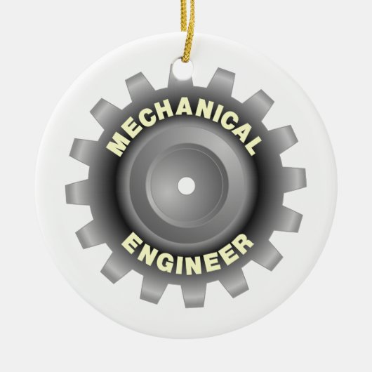 Gray Gear Keramik Ornament (Vorne)