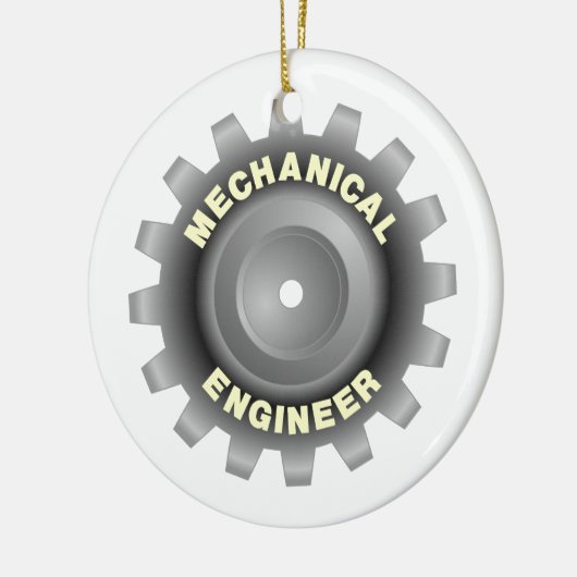 Gray Gear Keramik Ornament (Links)