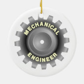 Gray Gear Keramik Ornament (Hinten)