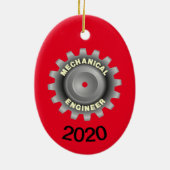 Gray Gear Keramik Ornament (Hinten)