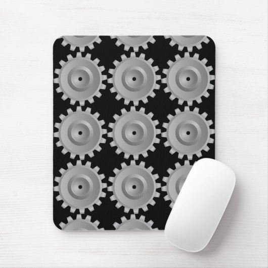 Gray Gear Mousepad (Mit Mouse)