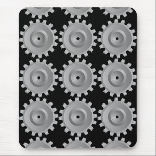 Gray Gear Mousepad