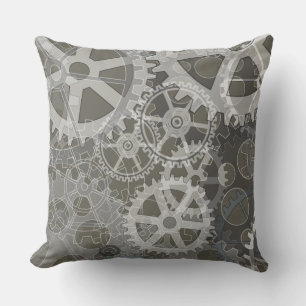 GRAY GEARS DESIGN Retro Throw Kissen
