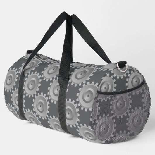 Gray Gears Duffle Bag (Rechte Ecke)