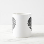 Gray Gears Heart Kaffeetasse (Mittel)