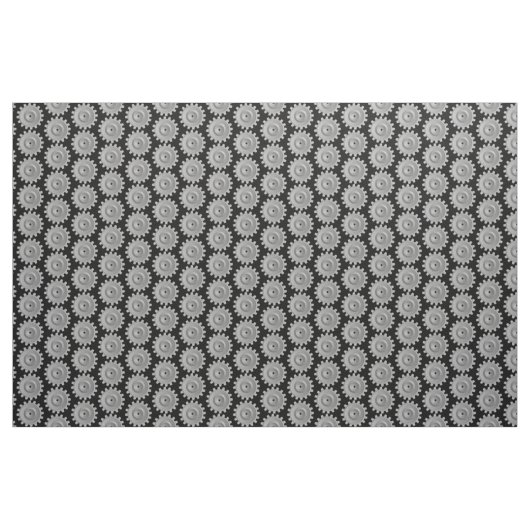 Gray Gears Stoff (Fat Quarter (45,7 x 55,9 cm))