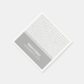 Gray Geek Chic Binary Code Paper Napkins Serviette (Ecke)