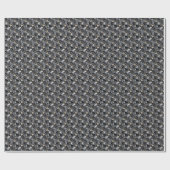 Gray Gemstone Geschenkpapier (Flach)