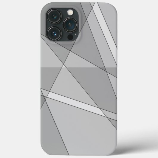 Gray Geometric Case-Mate iPhone Hülle (Rückseite)