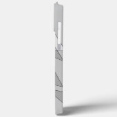 Gray Geometric Case-Mate iPhone Hülle (Rückseite / Links)