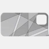 Gray Geometric Case-Mate iPhone Hülle (Rückseite (Horizontal))