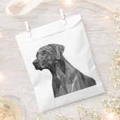 Gray Geometric Dog Geschenktütchen (Ausgeschnitten)