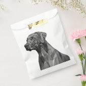 Gray Geometric Dog Geschenktütchen (Versiegelt)