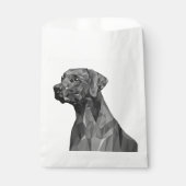 Gray Geometric Dog Geschenktütchen (Vorderseite)
