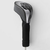 Gray Geometric Dog Golf Headcover (angewinkelt)