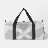 Gray Geometric Duffle Bag (Vorderseite)