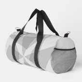Gray Geometric Duffle Bag (Rechte Ecke)