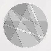 Gray Geometric Etiketten (Design 1)