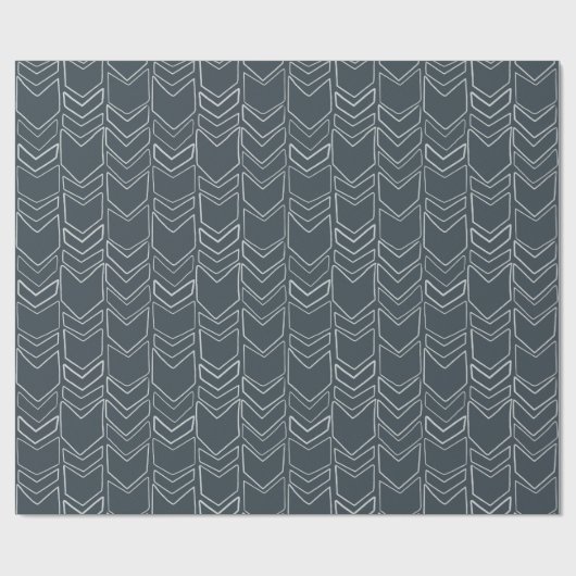 Gray Geometric Geschenkpapier (Flach)