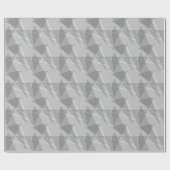 Gray Geometric Geschenkpapier (Flach)