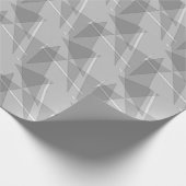 Gray Geometric Geschenkpapier (Ecke)