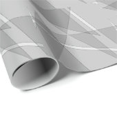 Gray Geometric Geschenkpapier (Rolleneckpunkt)