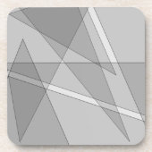 Gray Geometric Getränkeuntersetzer (Vorderseite)