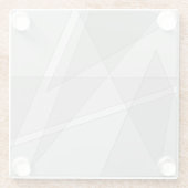 Gray Geometric Glasuntersetzer (Rückseite)
