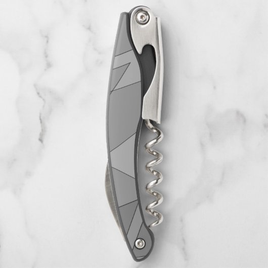 Gray Geometric Kellnermesser (Rückseite)
