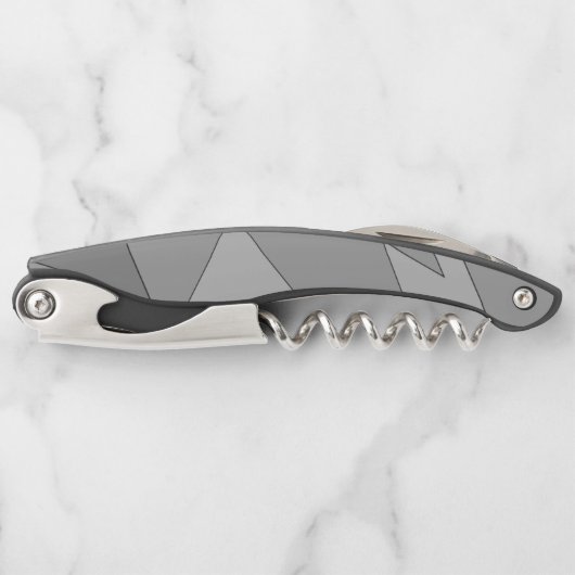 Gray Geometric Kellnermesser (Vorderseite)
