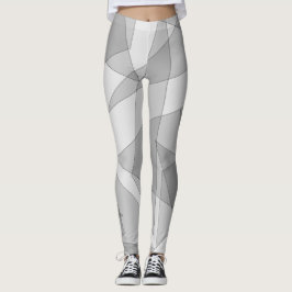 Gray Geometric Leggings