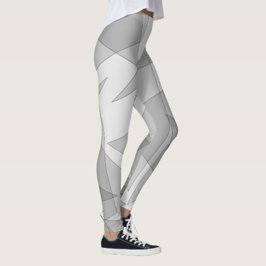 Gray Geometric Leggings (Rechts)