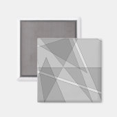 Gray Geometric Magnet (Vorderseite/Rückseite)