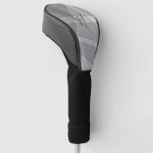 Gray Geometric mit Letter Golf Headcover (angewinkelt)
