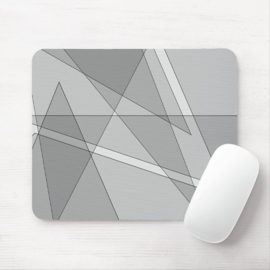 Gray Geometric Mousepad (Mit Mouse)