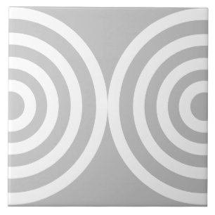 Gray Geometric Muster Mitte Jahrhundert Moderne Fliese