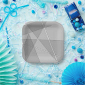 Gray Geometric Pappteller (Party)