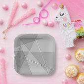 Gray Geometric Pappteller (Party)
