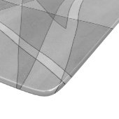 Gray Geometric Schneidebrett (Ecke)