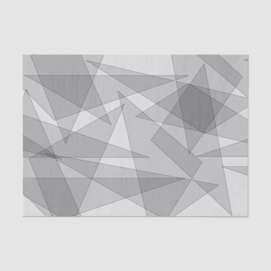 Gray Geometric Seidenpapier (Vorderseite)