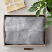 Gray Geometric Seidenpapier (Geschenk)
