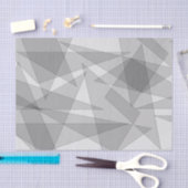 Gray Geometric Seidenpapier (Handwerk)