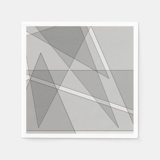 Gray Geometric Serviette (Vorderseite)