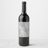 Gray Geometric Weinetikett (Vorderseite)