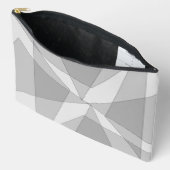 Gray Geometric Zubehörtasche (Offen)