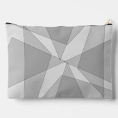Gray Geometric Zubehörtasche (Rückseite)