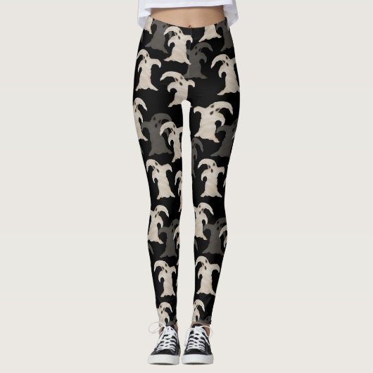 Gray Ghosts | Halloween Leggings (Vorderseite)